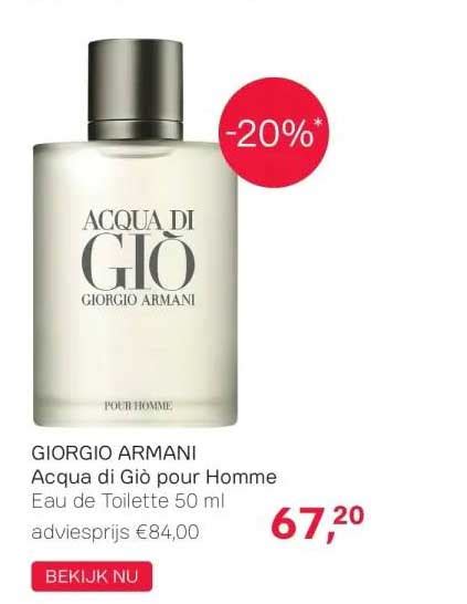 Armani Acqua Di Gio Pour Homme 125ml aanbieding bij Kruidvat.